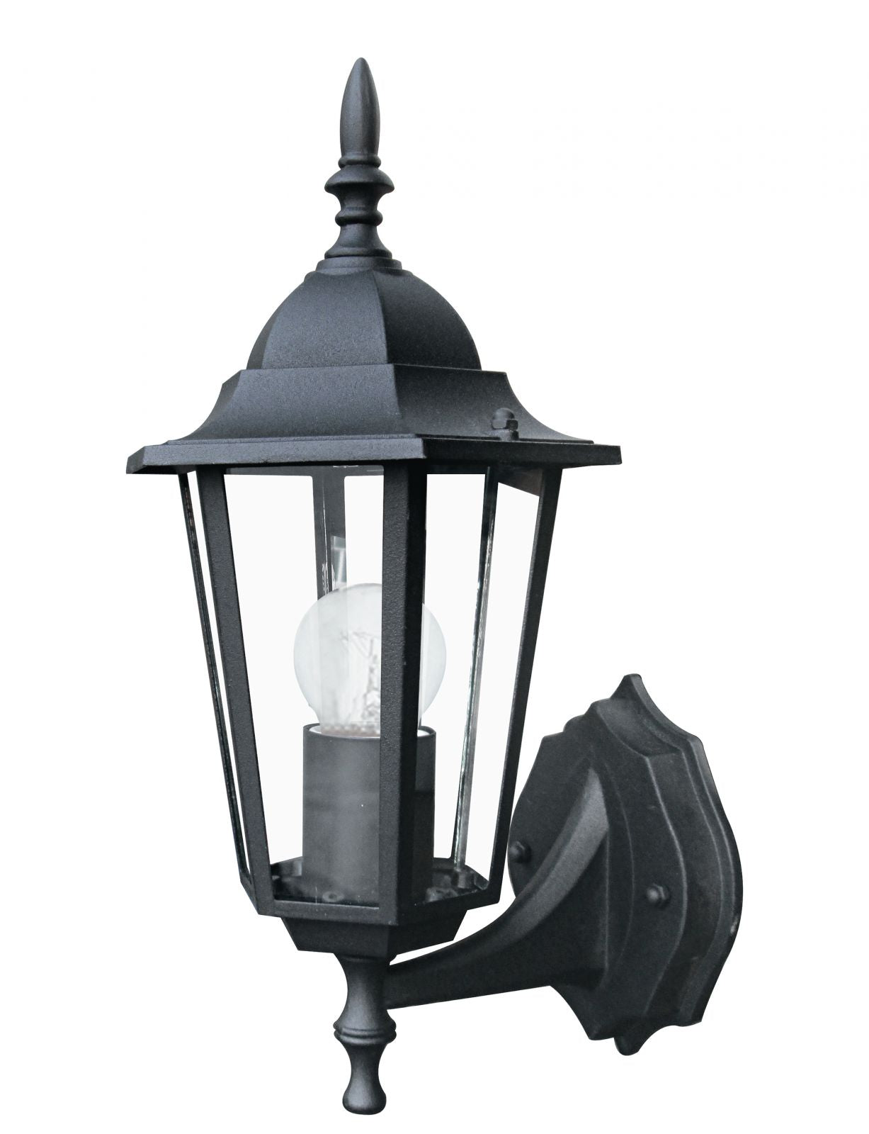 Applique lanterna per esterno IP44 rivolta in alto in alluminio antracite o bianco diffusore in vetro lampada 1XE27 non inclusa MILANO Applique lanterna per esterno IP44 rivolta in alto in alluminio antracite o bianco diffusore in vetro lampada 1XE27 non inclusa MILANO